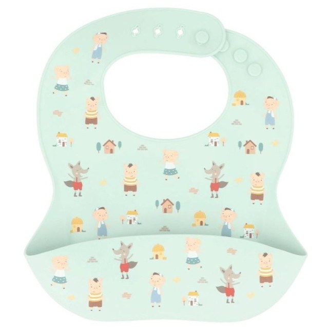 Σαλιάρα Σιλικόνης 3 Little Pigs  - Tutete