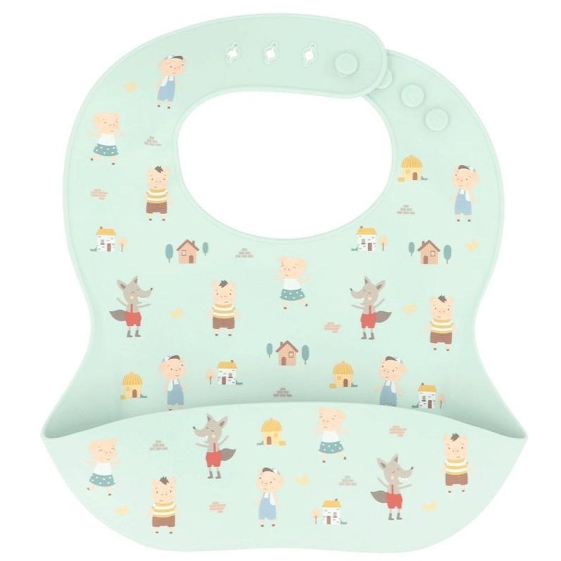 Σαλιάρα Σιλικόνης 3 Little Pigs - Tutete