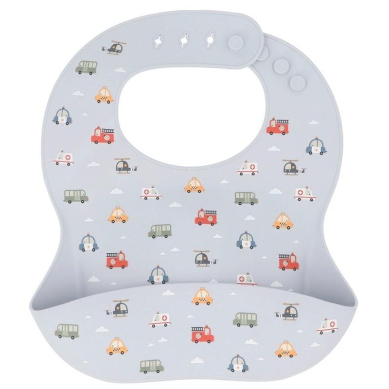 Σαλιάρα Σιλικόνης City Cars - Tutete