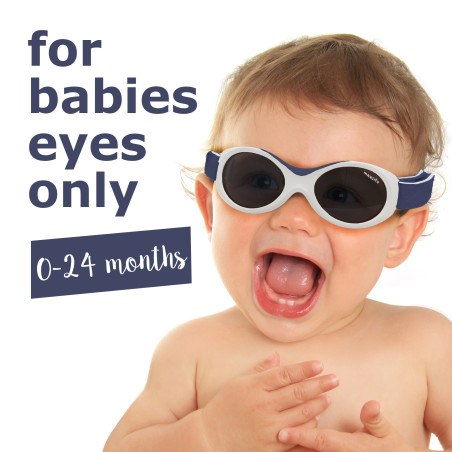 Γυαλιά Ηλίου για Παιδιά 0-18 μηνών Σκούρο Μπλε-Λευκό Baby Surfer Mausito