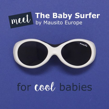 Γυαλιά Ηλίου για Παιδιά 0-18 μηνών Σκούρο Μπλε-Λευκό Baby Surfer Mausito