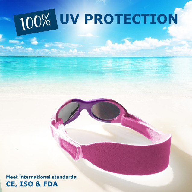 Γυαλιά Ηλίου για Παιδιά 0-18 μηνών Ροζ Σκούρο...