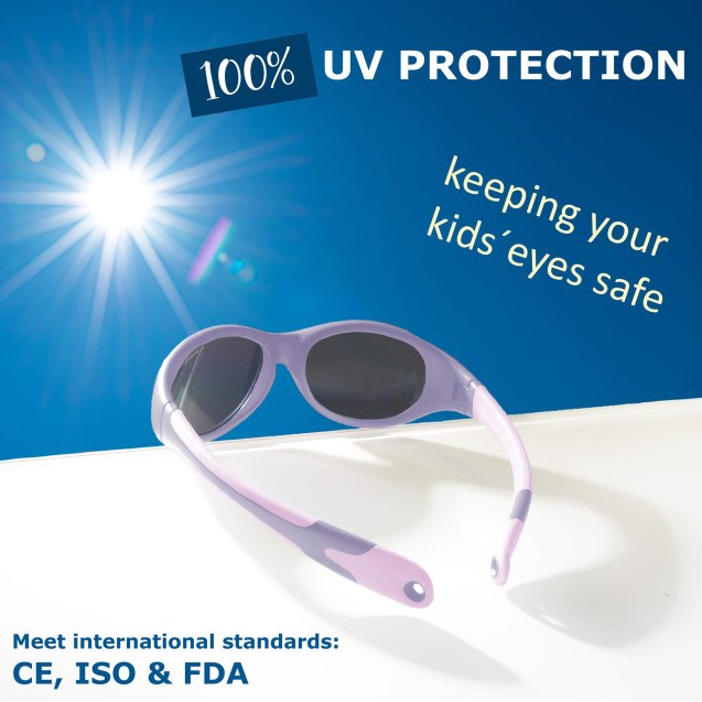 Γυαλιά Ηλίου για Παιδιά 2-4 ετών Λιλά The...