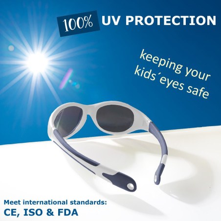 Γυαλιά Ηλίου για Παιδιά 2-4 ετών Λευκό - Σκούρο Μπλε The Surfer Mausito