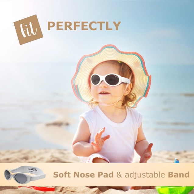 Γυαλιά Ηλίου για Παιδιά 0-18 μηνών Λευκό -...