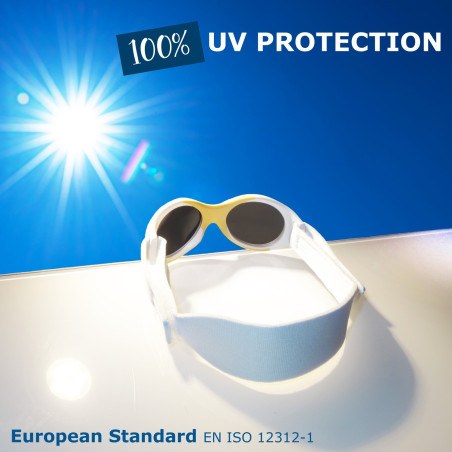 Γυαλιά Ηλίου για Παιδιά 0-18 μηνών Λευκό - Πορτοκαλί Baby Surfer Earth Mausito