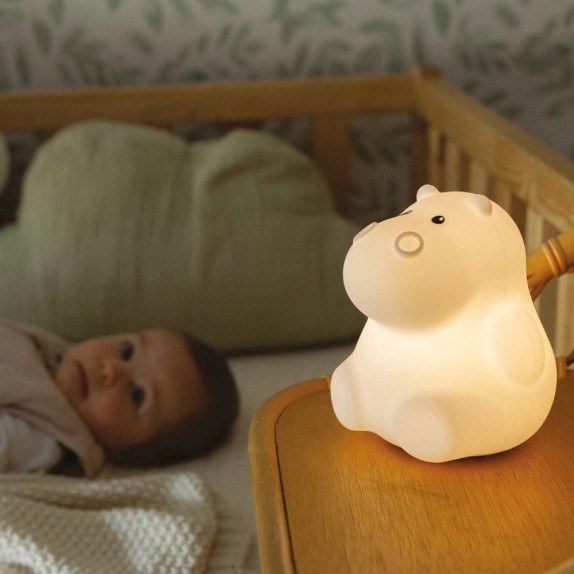 Φωτιστικό Σιλικόνης 15 cm Ιπποπόταμος με σύνδεση...