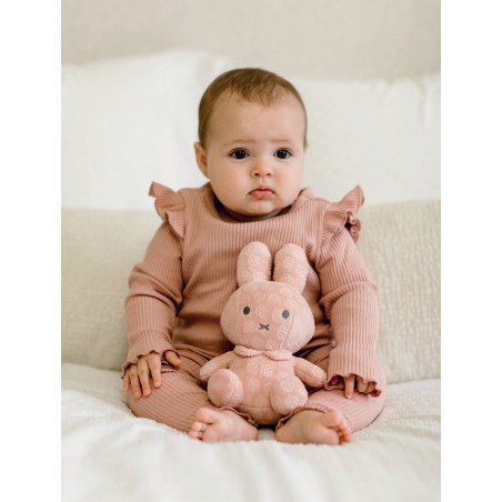 Λούτρινο Aπό Bελουτέ Ύφασμα 20cm Ροζ Miffy Flowers