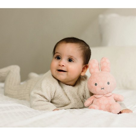 Λούτρινο Aπό Bελουτέ Ύφασμα 20cm Ροζ Miffy Flowers