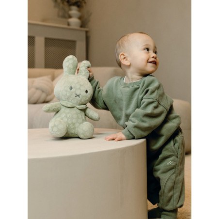 Λούτρινο Από Βελουτέ Ύφασμα 30cm Πράσινο Miffy Flowers