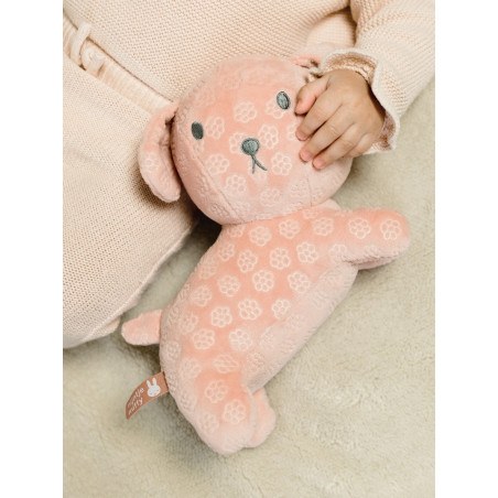 Λούτρινο Σκυλάκι Από Βελουτέ Ύφασμα 25cm Ροζ Miffy Flowers