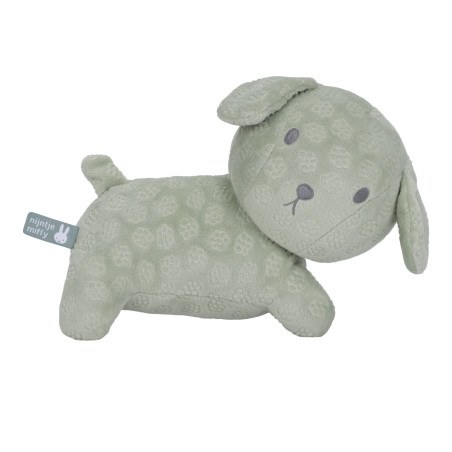 Λούτρινο Σκυλάκι Από Βελουτέ Ύφασμα 25cm Πράσινο Miffy Flowers
