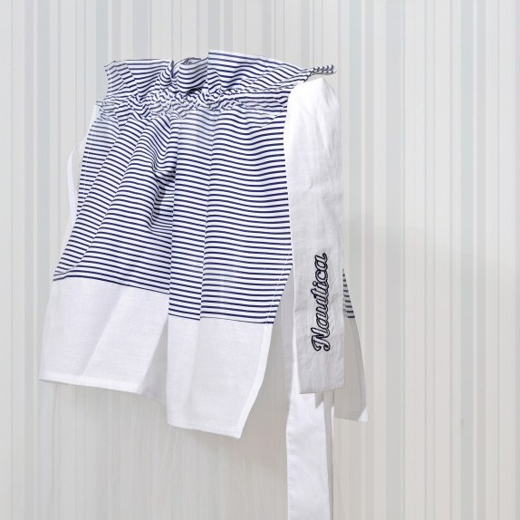 Κουνουπιέρα 180x500 cm Design 908 Μπλε Σκούρο - Ριγέ