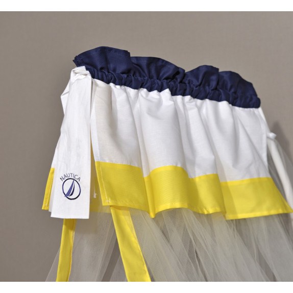 Κουνουπιέρα 180x500 cm Design 917 Κίτρινο - Σκούρο Μπλε -...