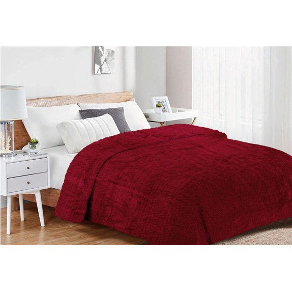 Κουβέρτα Fleece Μονή Dimcol Jacquard Brick 04 160x220...