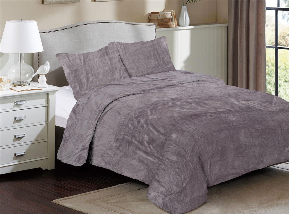 Dimcol - ΣΗΜΑΝΤΙΚΟ: Σε περίπτωση διαφοράς τιμής από το κατάστημα ισχύει παντα και μόνο η τιμή του καταστήματος Κουβέρτα Fleece Υπέρδιπλη Dimcol Solid 06 220x240 Grey