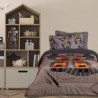 Παιδικό Κουβερτοπάπλωμα με Γούνα Sherpa Μονό Das Home 4974 Grey 160x220