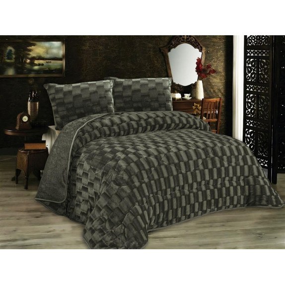 Κουβερτοπάπλωμα Dimcol με εφέ Fleece 750 gsm 1940 Olive...