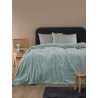 Κουβέρτα Fleece Υπέρδιπλη Palamaiki Aster Jade 220x240