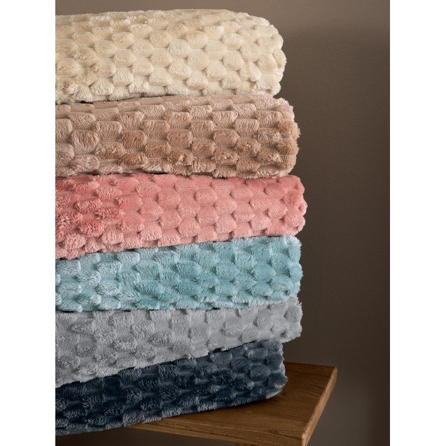 Κουβέρτα Fleece Υπέρδιπλη Palamaiki Aster Jade...