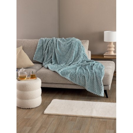 Κουβέρτα Fleece Μονή Palamaiki Aster Jade 160x220