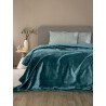 Κουβέρτα Fleece Υπέρδιπλη Palamaiki Lucy Petrol 220x240