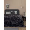 Κουβερτοπάπλωμα Μονό με Γούνα Sherpa Palamaiki Nadine/5 Coal 160x240