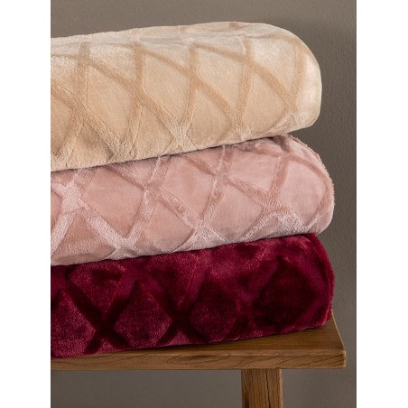 Κουβερτοπάπλωμα Υπέρδιπλο με Γούνα Sherpa Palamaiki Nadine/5 Pink 220x240