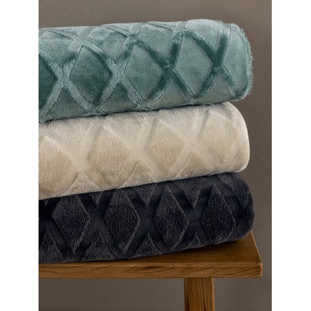 Κουβερτοπάπλωμα King Size με Γούνα Sherpa Palamaiki Nadine/5 Jade 240x260