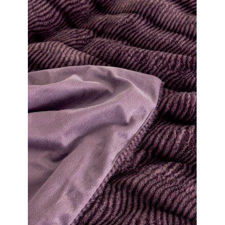 Κουβερτοπάπλωμα Υπέρδιπλο με Γούνα Palamaiki Juno Purple 220x240