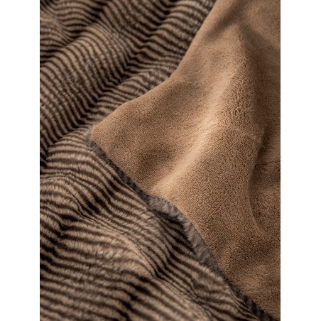 Κουβερτοπάπλωμα Υπέρδιπλο με Γούνα Palamaiki Juno Taupe 220x240