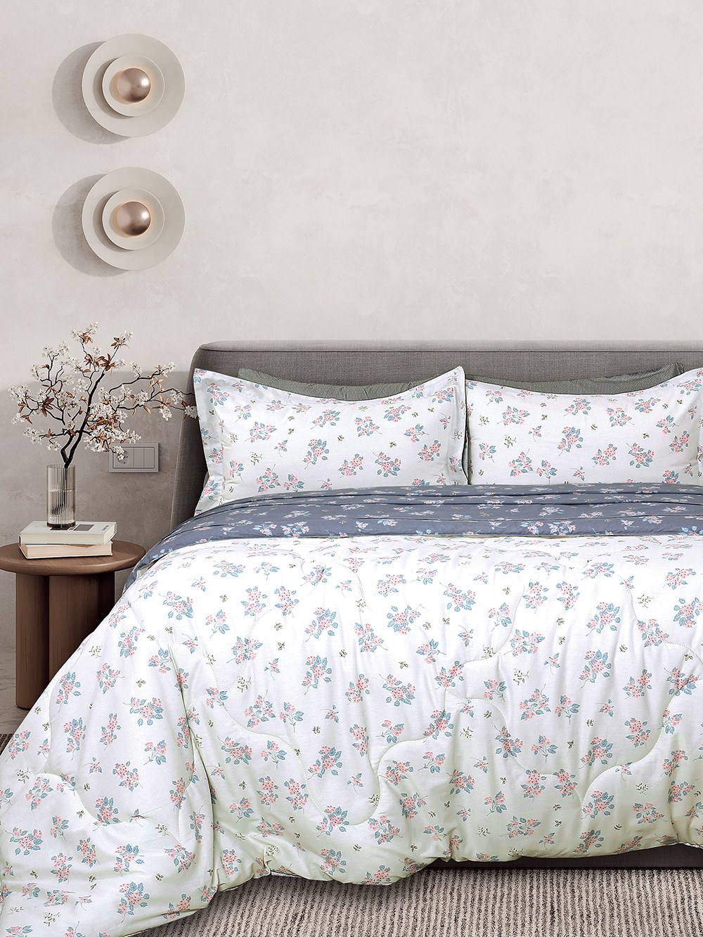 Palamaiki - ΣΗΜΑΝΤΙΚΟ: Σε περίπτωση διαφοράς τιμής από το κατάστημα ισχύει παντα και μόνο η τιμή του καταστήματος Σετ Πάπλωμα & Σεντόνια Υπέρδιπλα 5 Τεμαχίων Palamaiki B