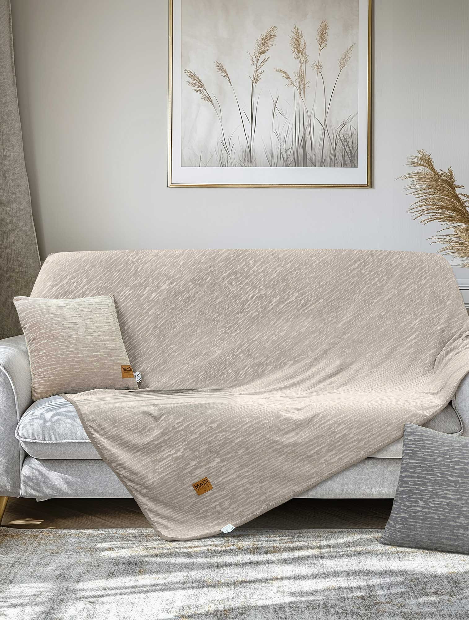 Ριχτάρι Πολυθρόνας Madi Veritas Μπεζ 180x180