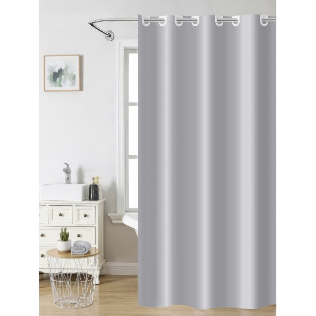 Κουρτίνα Μπάνιου Nima Light Gray 180x200