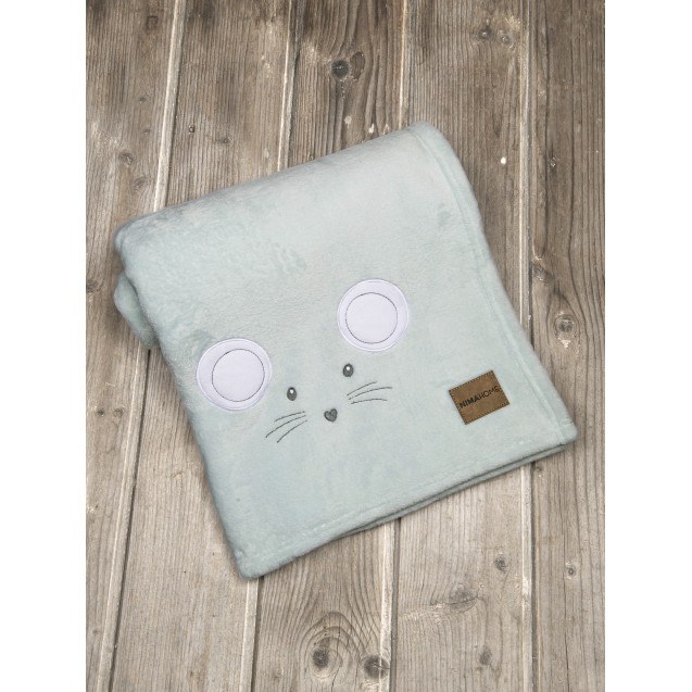 Κουβέρτα Fleece Κούνιας Nima Mouse 110x150