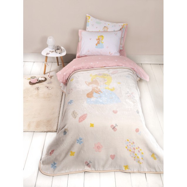 Παιδική Κουβέρτα Βελουτέ Μονή Nima Forest Fairy...