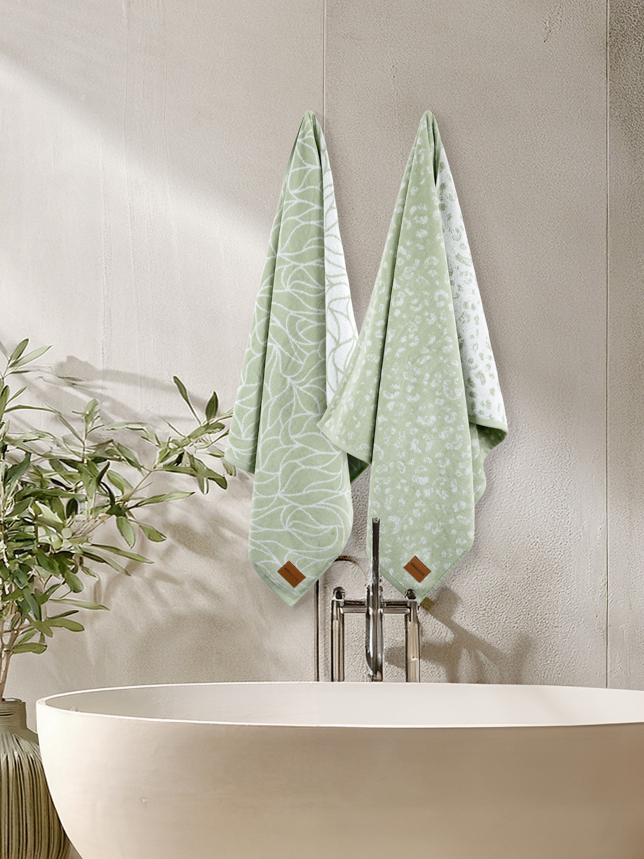 Σετ Πετσέτες 2 Τεμαχίων Nima Temple 50x90