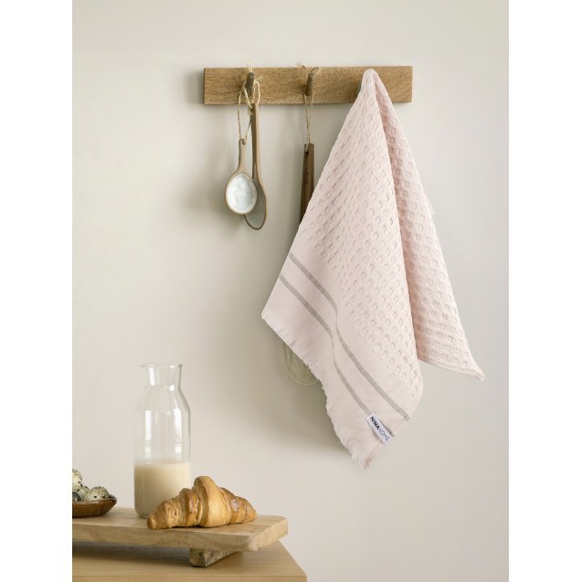 Πετσέτα Κουζίνας Nima Honeycomb Pink 40x60