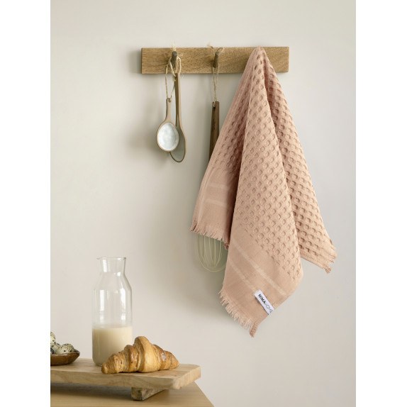 Πετσέτα Κουζίνας Nima Waffle Terracotta 40x60