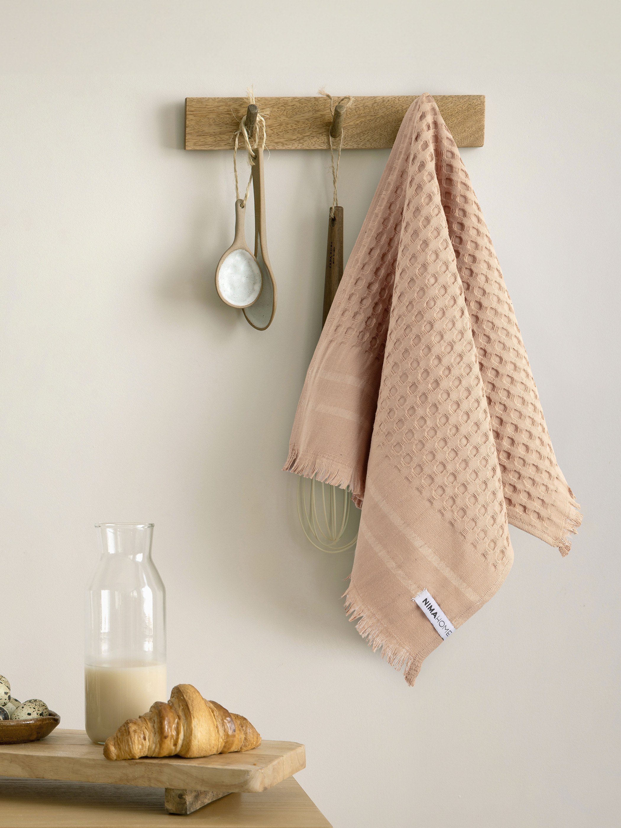 Πετσέτα Κουζίνας Nima Waffle Terracotta 40x60