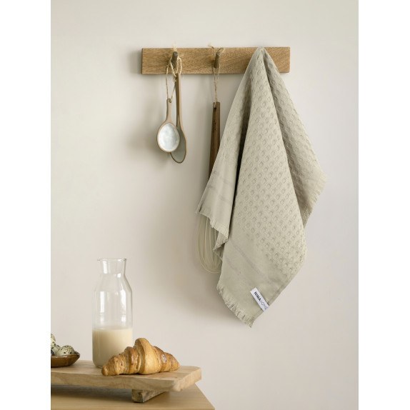 Πετσέτα Κουζίνας Nima Honeycomb Taupe 40x60