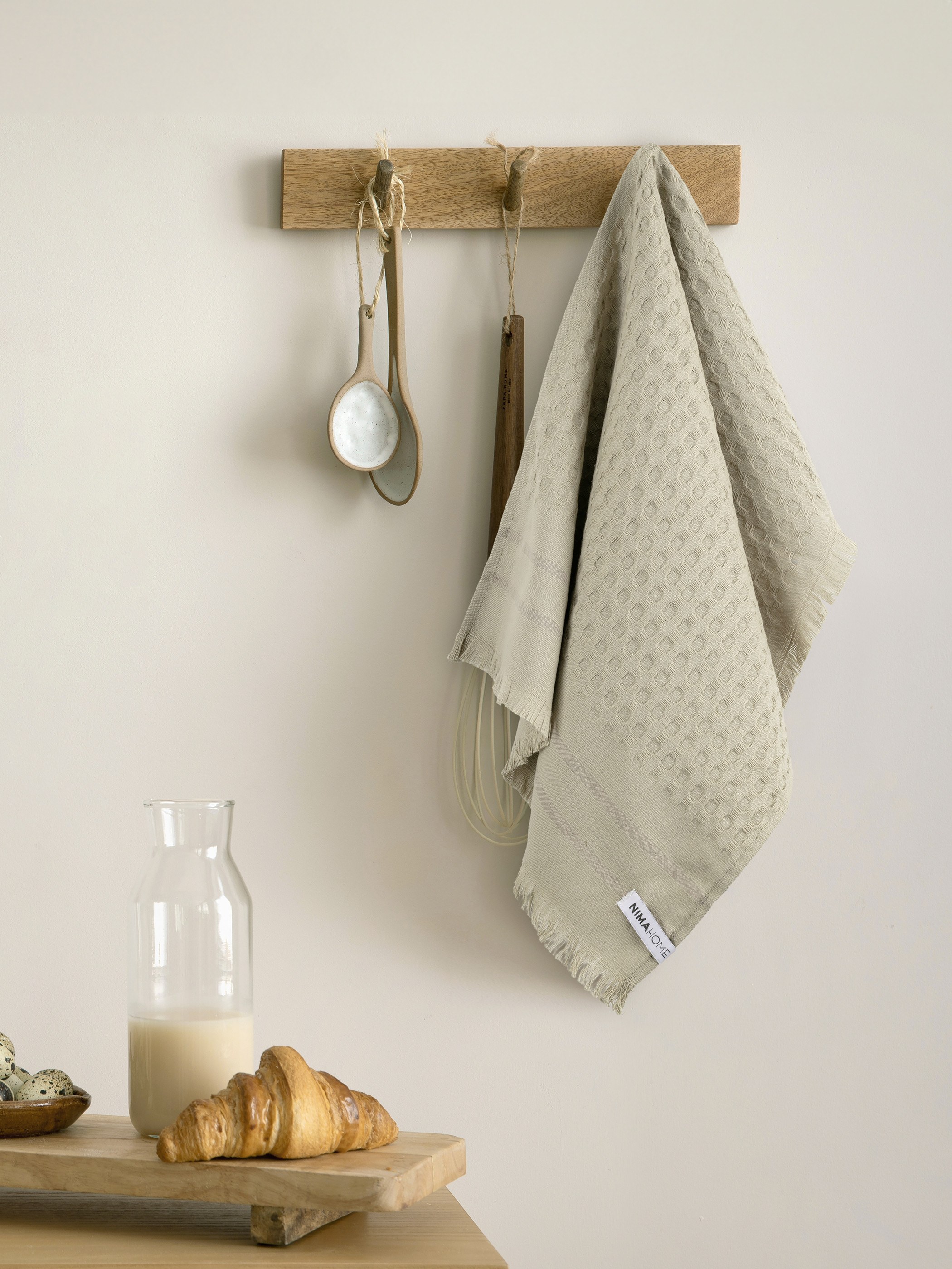 Πετσέτα Κουζίνας Nima Honeycomb Taupe 40x60