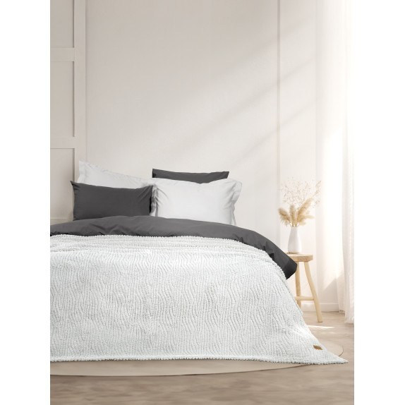 Κουβέρτα Υπέρδιπλη Nima Serenus Gray 220x240