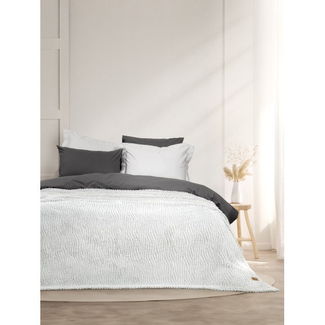 Κουβέρτα Υπέρδιπλη Nima Serenus Gray 220x240