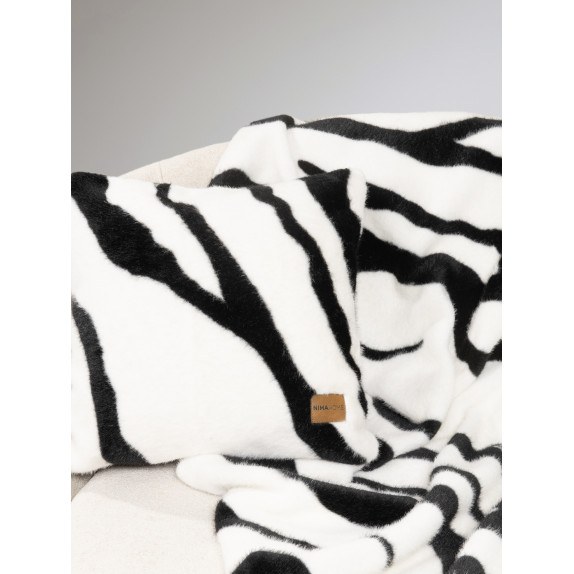 Μαξιλαροθήκη Διακόσμησης Nima Sebra White 45x45