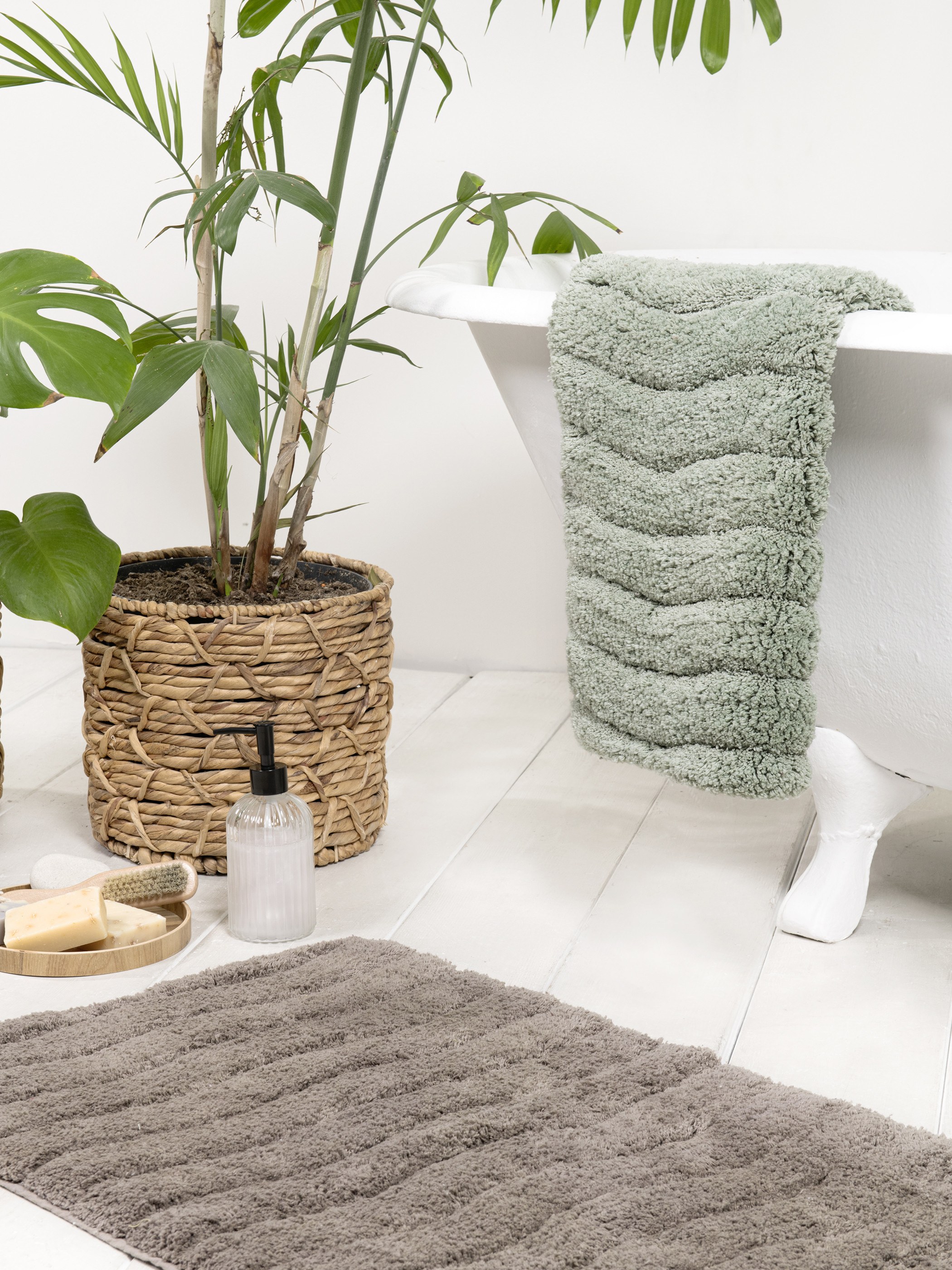 Πατάκι Μπάνιου Nima Vellum Warm Gray 50x80