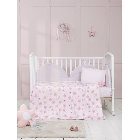 Κουβέρτα Fleece Κούνιας Nima Bloomie 110x140