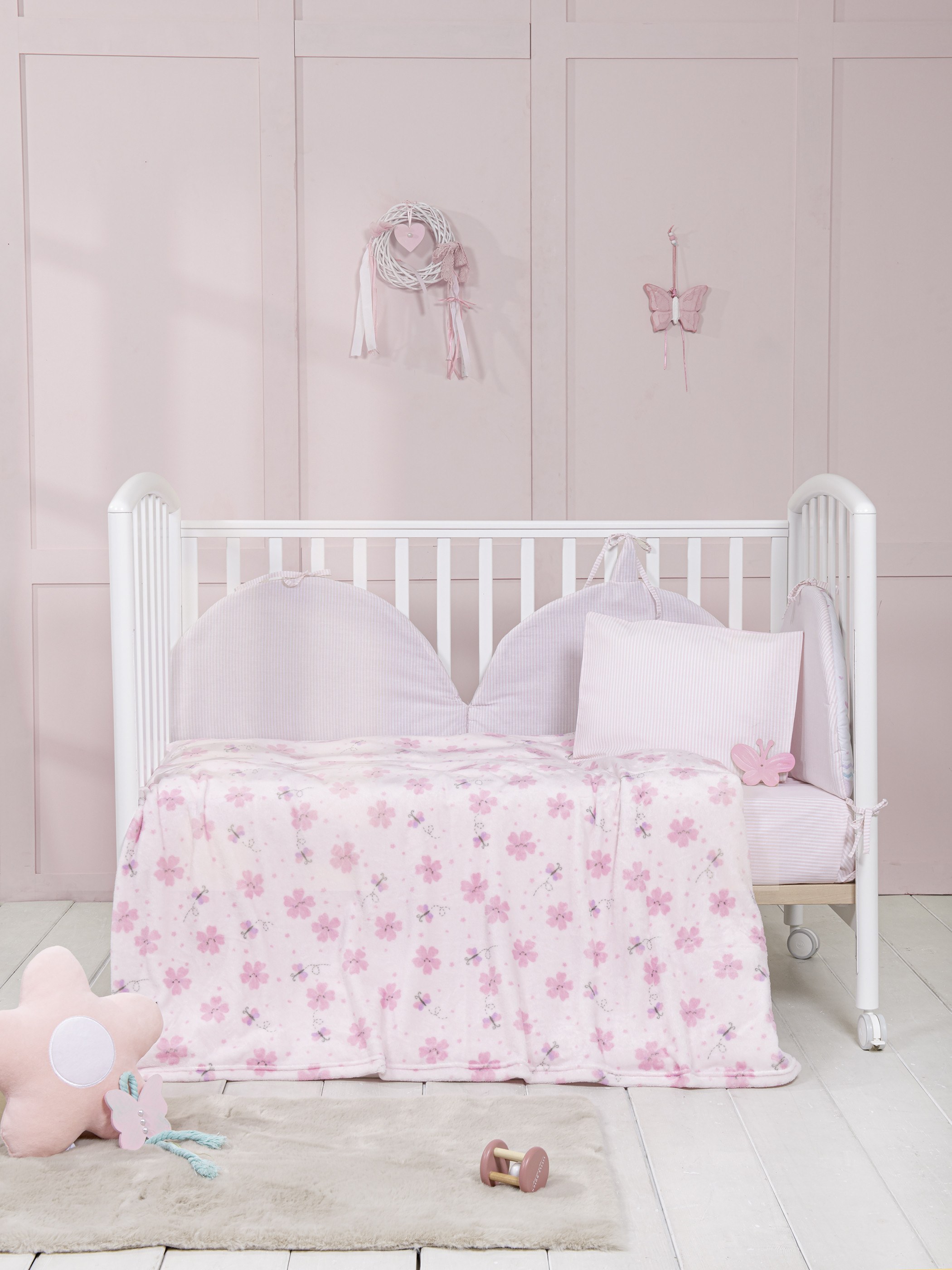 Κουβέρτα Fleece Κούνιας Nima Bloomie 110x140