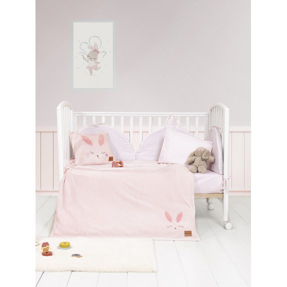 Κουβέρτα Fleece Κούνιας Nima Bunny 110x150