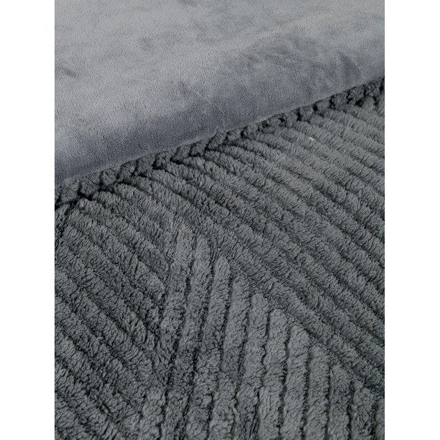 Κουβερτοπάπλωμα Μονό Nima Velva Dark Gray 160x220